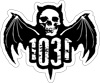 Classic Bat-5"-black-sticker
