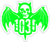 Classic Bat-5"-green-sticker