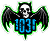 Classic Bat-5"-BL/GR/BK-sticker