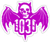 Classic Bat-5"-purple-sticker