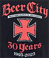 Beer City "30th Anniversary - Iron Cross" - sticker
