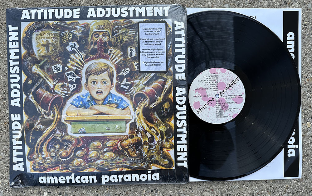 Attitude Adjustment - "American Paranoia - Millennium Edition" LP - DAMAGED