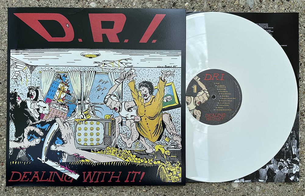 D.R.I. - "Dealing with It" Millennium Edition"  LP - White