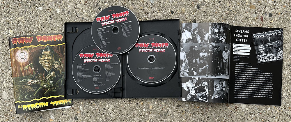 Raw Power ' The Regan Years' DVD/ 2XCD box set