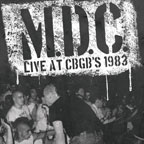 MDC - "Live at CBGB's 1983" LP - translucent green