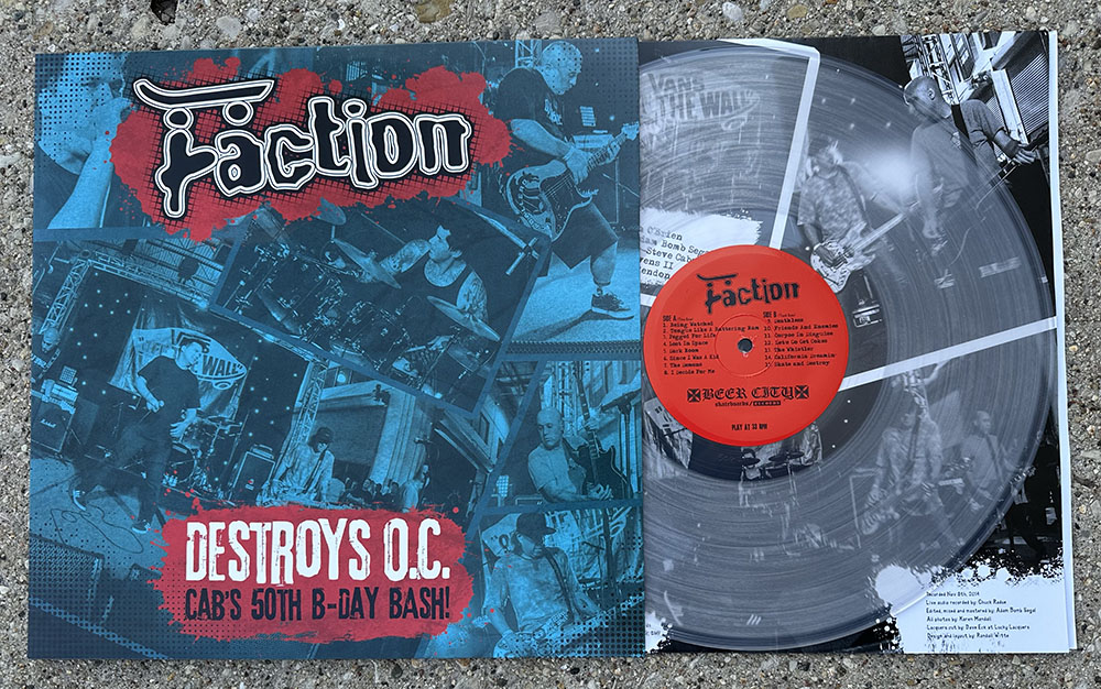 The Faction- 'Cab's 50th Birthday Bash!' LP - clear