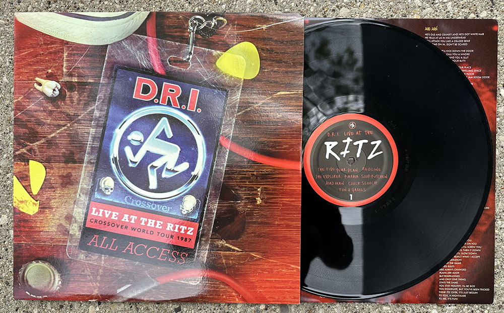 D.R.I. - "Live at the Ritz 1987" LP - black