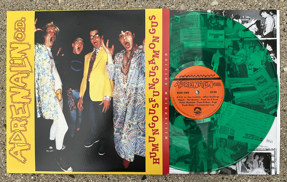 Adrenalin O.D.- "Humungusfungusamoungus - Millennium Edition" LP - green