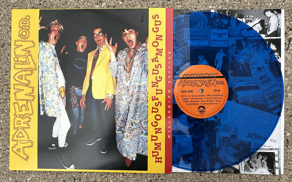 Adrenalin O.D.- "Humungusfungusamoungus - Millennium Edition" LP - blue