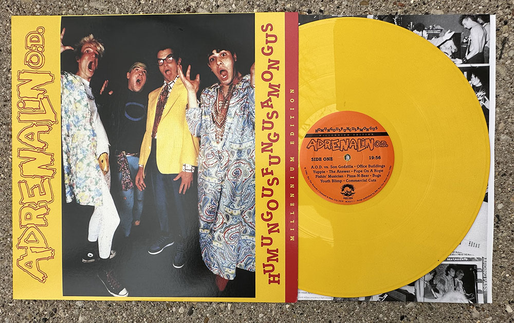 Adrenalin O.D.- "Humungusfungusamoungus - Millennium Edition" LP - yellow