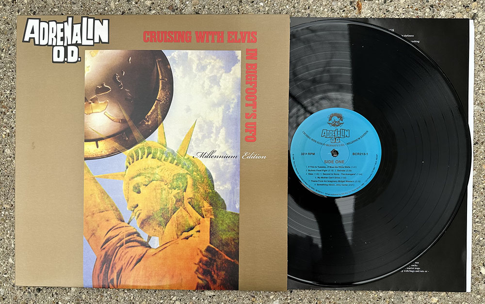 Adrenalin O.D.- "Cruising with Elvis in Bigfoots U.F.O. - Millennium Edition LP - black