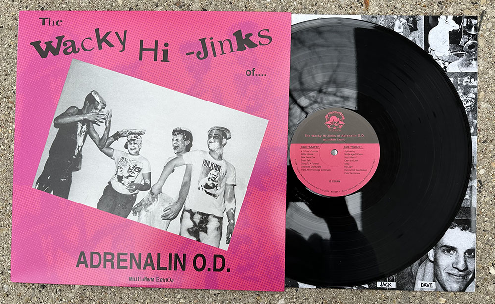 Adrenalin O.D.-  "Wacky Hi-Jinks  - Millennium Edition LP - black