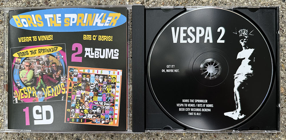 Boris the Sprinkler- "Vespa To Venus / Bits O Boris" CD
