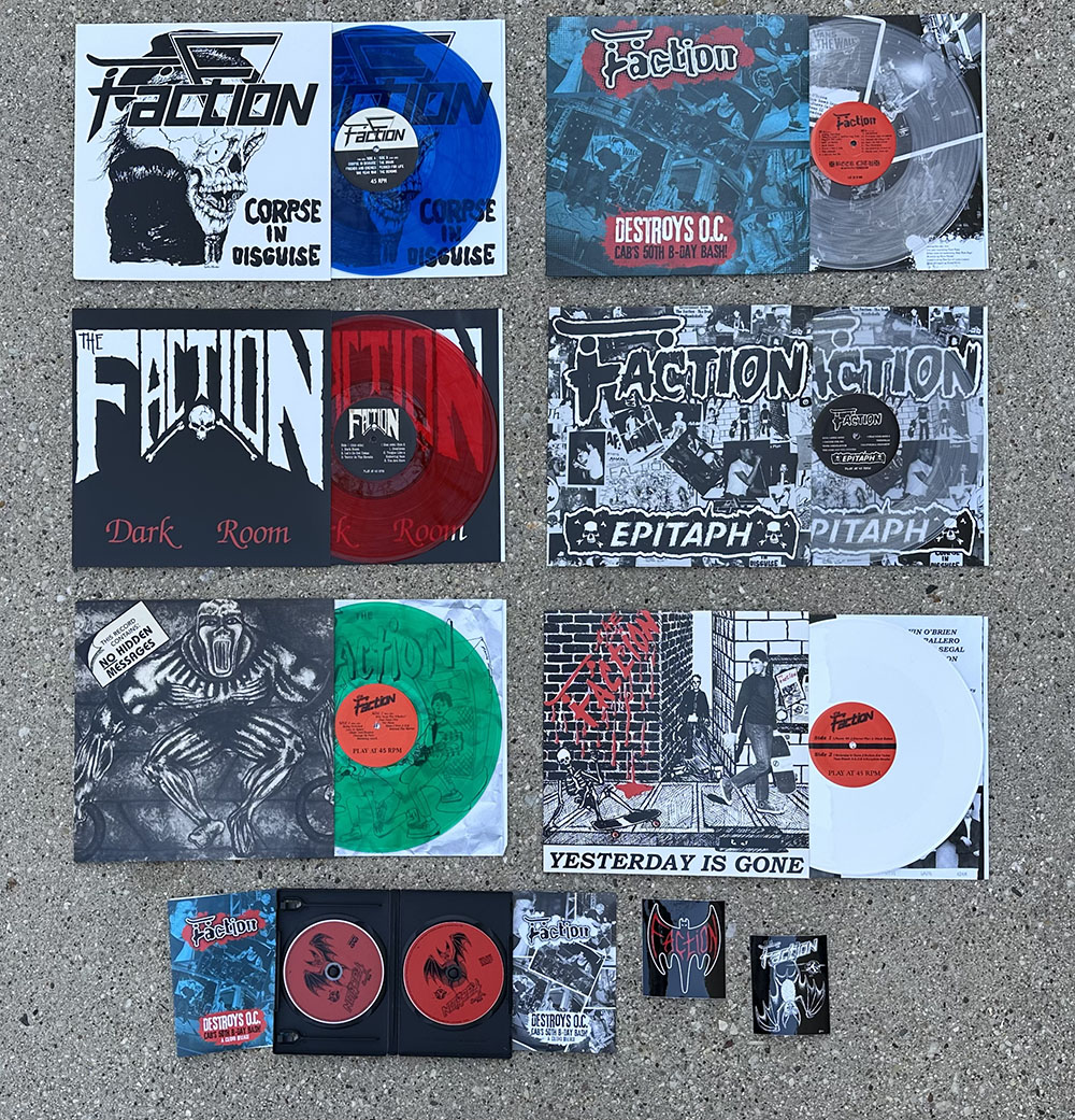 Faction -  all 6 records/ CD/DVD and stickers