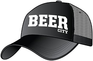Beer -trucker cap - black