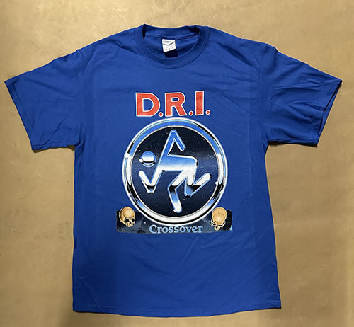 D.R.I. 'Crossover' short sleeve-  royal blue