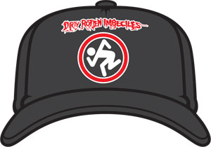 D.R.I. "skanker circle" black - trucker hat