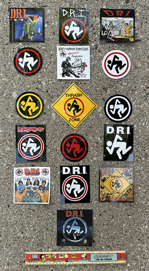 D.R.I. '16 sticker pack'