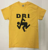 D.R.I. 'skanker' tee -  yellow and black