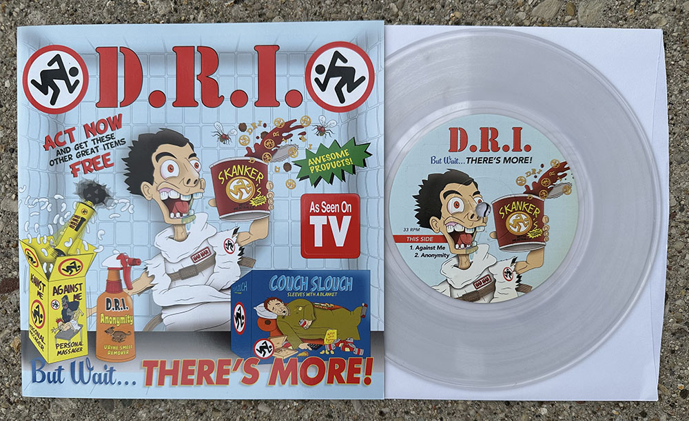 D.R.I. - "But Wait ... THERE'S MORE!" 7" - clear