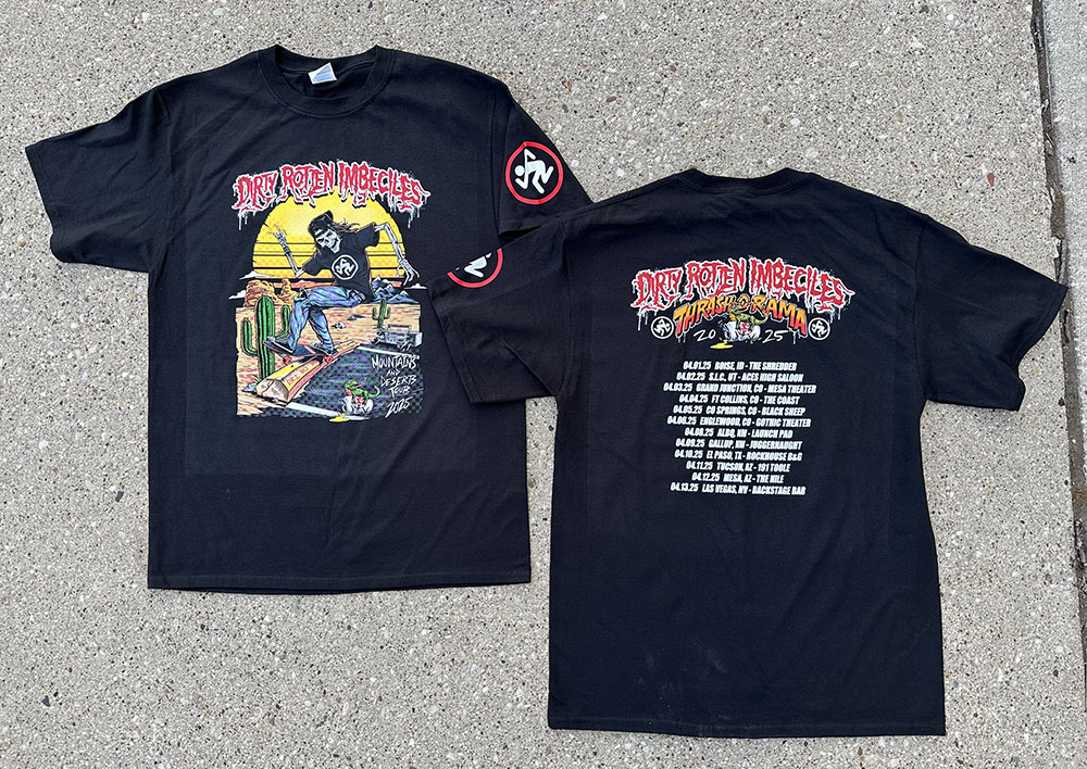 D.R.I. 'Mountains & Deserts tour 2025' short sleeve- black