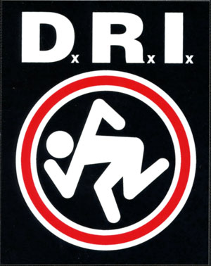 D.R.I. "Skanker Circle" sticker