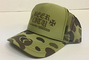 Iron Cross trucker cap - Camo / light green / brown