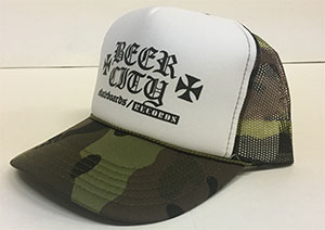 Iron Cross trucker cap - Camo / white / black