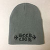 Beer City 'Iron Cross'embroidered  skull cap beanie - gray