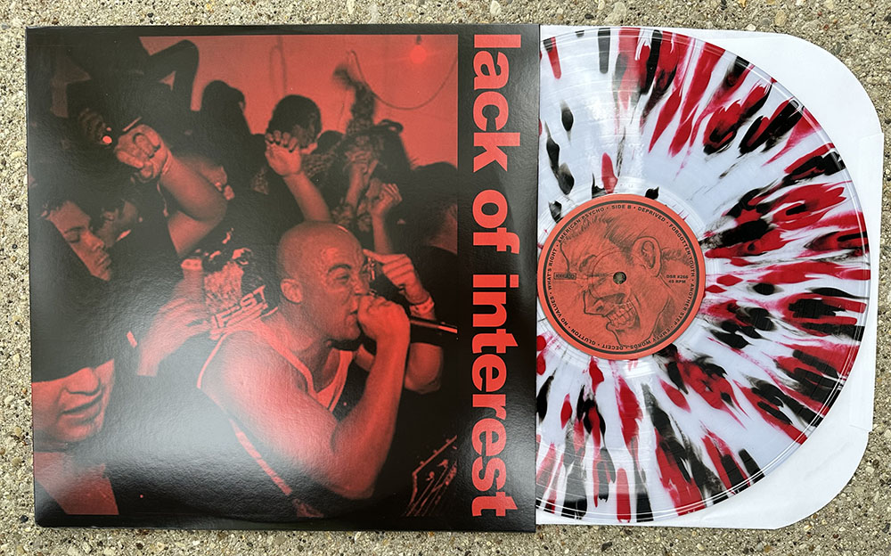 Lack Of Interest - Never Back Down LP - splatter