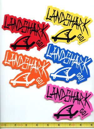 Landshark 'die cut' sticker pack