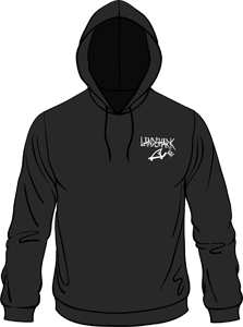 Landshark 'crest - logo' hoody - medium