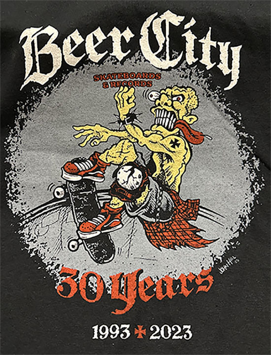 Beer City "Manic Frontside " - 30 Years -  black tee