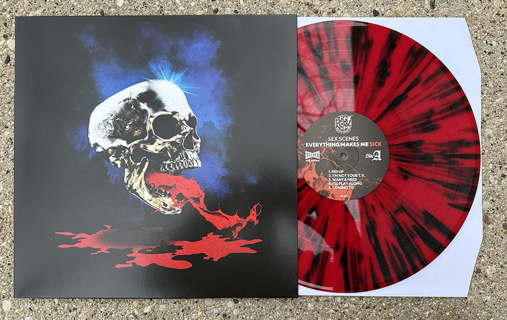 Sex Scenes - Everything Makes Me Sick LP - Blood/black splattered