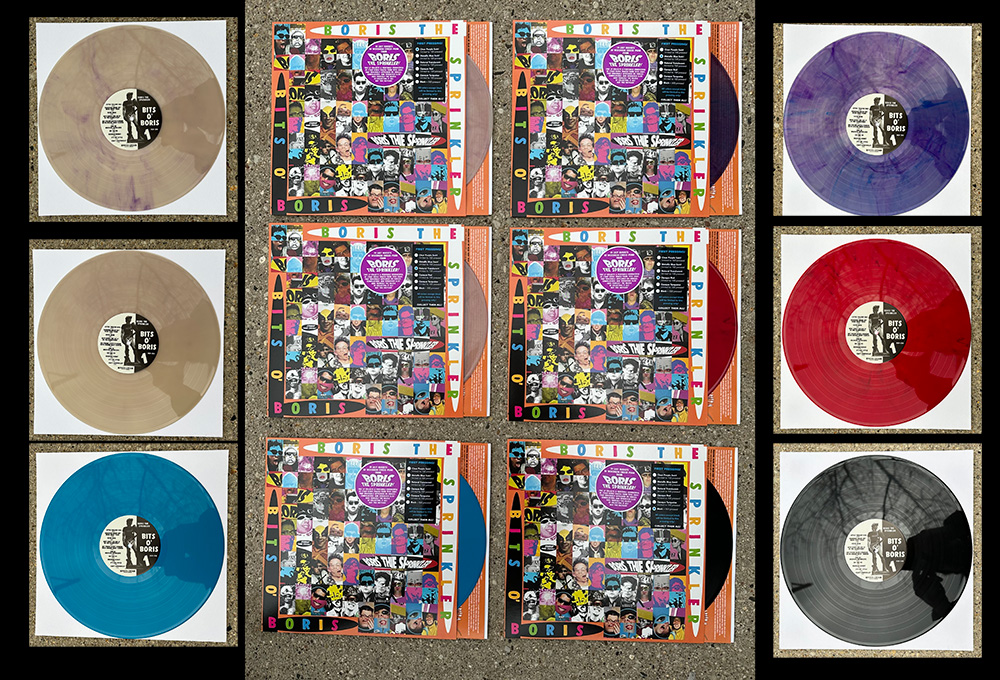 Boris the Sprinkler- "Bits O Boris" LP - All 6 colors of vinyl grab bag